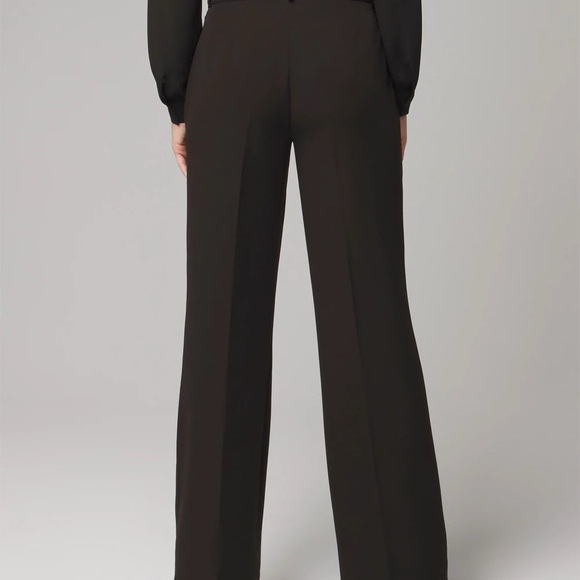 WHBM Petite Luna Wide Leg Trousers Black Women’s Size 0 - Picture 3 of 7